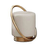 Dressing Table, Stool, Home Living Room Coffee Table, Simple Bedroom Makeup Sofa, Nordic Modern Light Luxury Round Dressing