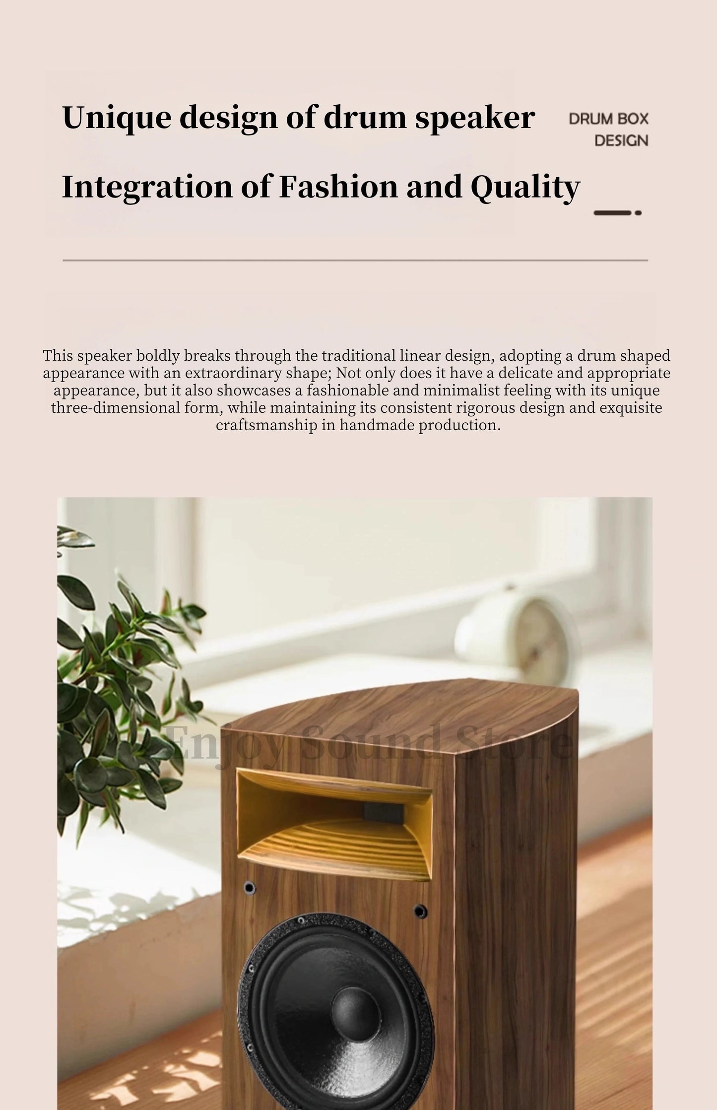 A-1529 8 Inch Two Way HiFi Fever Bookshelf Passive Horn Wooden Box Boron Magnet High pitched Speaker 110W 8Ohm
