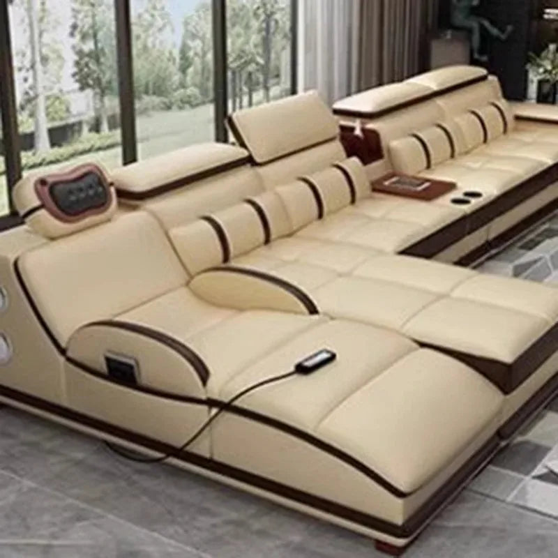 Large Size Lazy Living Room Sofas Leather Relaxing Modern Cheap Lounge Living Room Sofas Luxury Koltuk Takımı Home Decoration