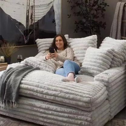 Couch Potato Comfortable Down Cloud Small Sofas Family Cloth Art Removable Combination Living Room Balcony Bedroom Creative