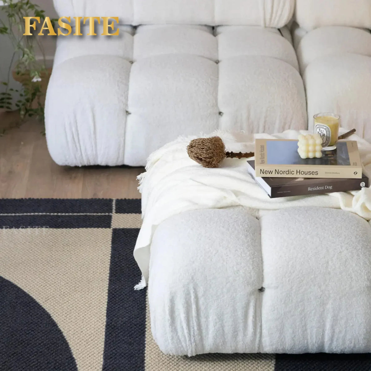Sofa Combinations with Flexible Fabric Modules Furniture-Inspired Living Room Sofa Minimalist Style Comfortable
