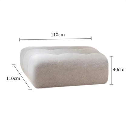 BJ Italian Minimalist Living Room Sofa Designer Tofu Block Free Lazy Module Combination Leather Art Large Sofa Bedroom Sofa