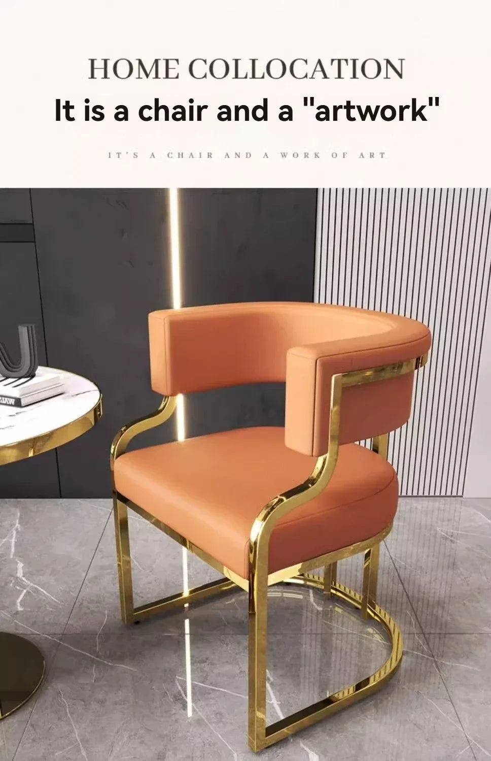 Luxurious modern simple leisure chairs dining chairs home negotiation chairs fashion makeup chairs tea table chairs