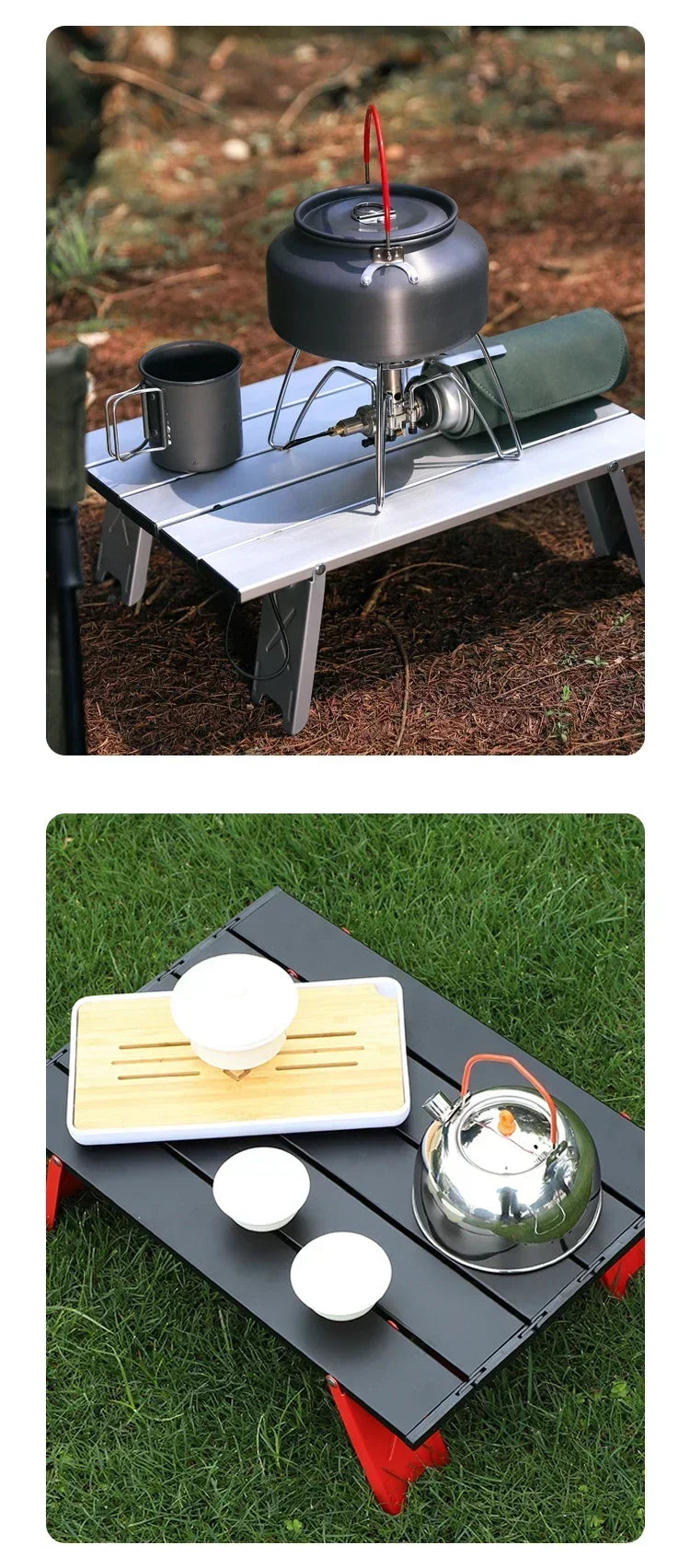 Portable Outdoor Beach Table Ultralight Foldable Camping Table Mini Aluminum Table Garden Party Trip Hiking Table