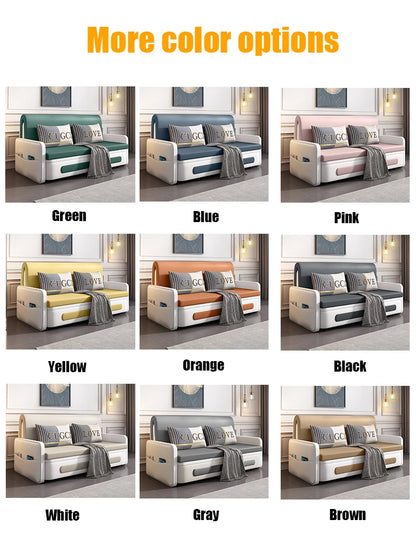 Technology cloth sofa bed dual purpose, multi functional foldable, small apartment in the living room, double fabric art