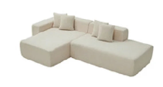 Modern L Shape Vacuum Pack Cost-Effective Recliner Set Sofa Living Room Home Furniture Office Sponge Sofa Compression