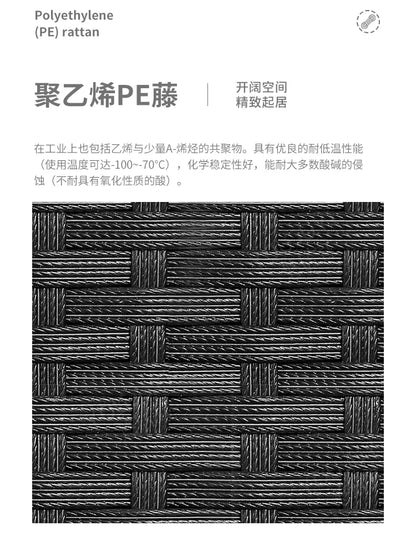 furniture sofa combination garden terrace leisure rattan circular courtyard outdoor open-air rattan chair for living room