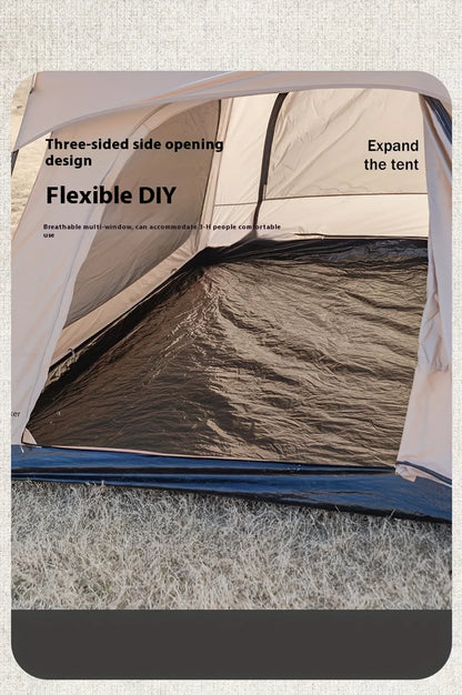 Mountainhiker Tent outdoor camping overnight two-bedroom portable thickened field awning camping equipment family gathering