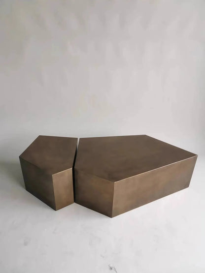 Stainless Steel Living Room Side Table Tea Table European Style Light luxury Household Use Alien Decoration Tea Table Side Table
