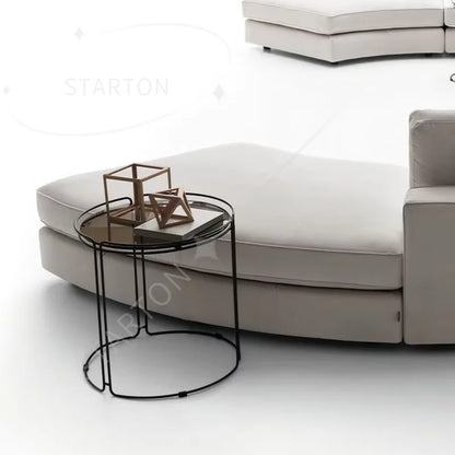 Modern Design Large Circular Sofa Combination Living Room Sofa Light Luxury Hotel Lobby Reception Beauty Salon Club Leisure Sofa