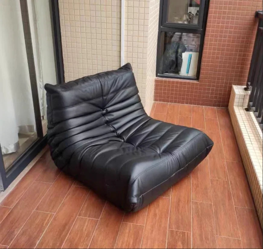 Collection house designer togo floor-to-ceiling single sofa Nordic balcony study lazy caterpillar Internet celebrity cream sofa