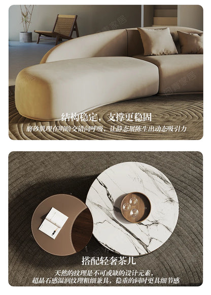 Curved special-shaped sofa, clothing store, beauty salon, rest area, reception, light luxury office, clubhouse