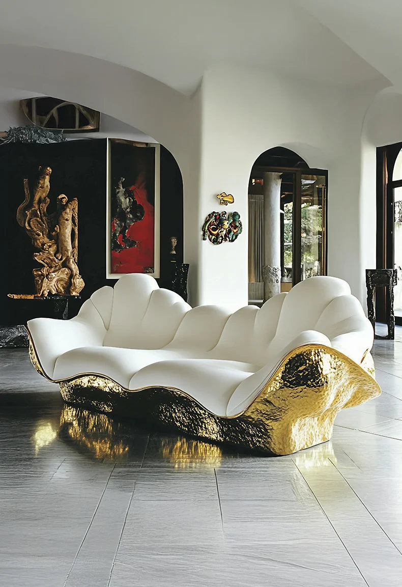 Modern Art Sofa Mansion Light Luxury Aesthetic Furniture High Luxury International Hall A9