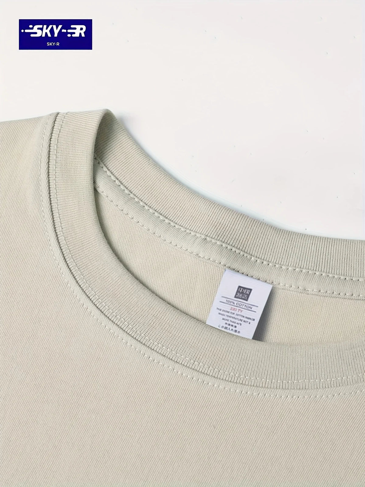 Summer Men's 100% Cotton Casual Sports Loose Large Size Letter Pattern Printed Comfortable Round Neck Short Sleeve T-shirt Top