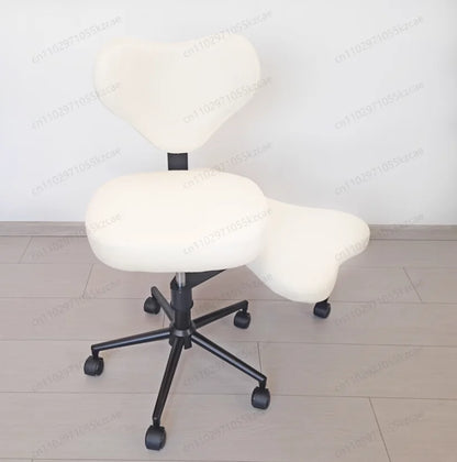 Cross Leg Chair - Meditation Chair with Wheels, ADHD Chair, Height Adjustable Seat, Adjustable Footstool