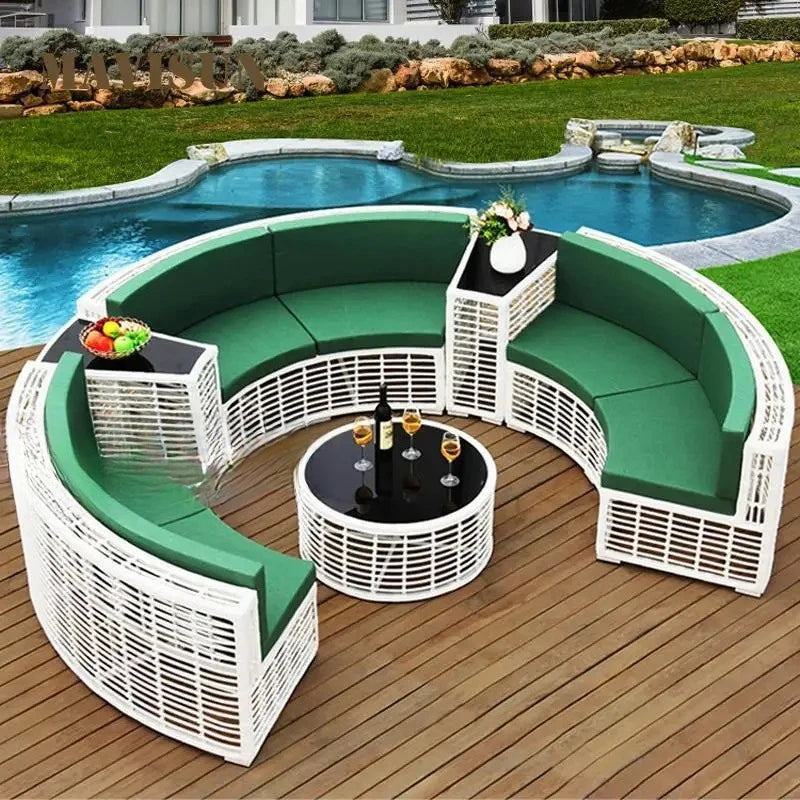 Campingaz Sofa Set House Garden Outdoor Lounge Set Simple Gray