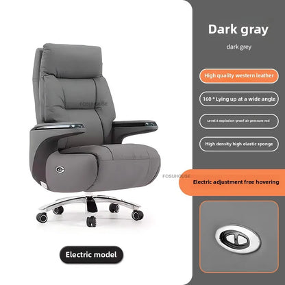 Electric Smart Office Chairs European Reclining Computer Chair Home Gaming Armchair Modern Office Furniture High-end Boss Chair