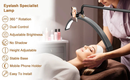 Half Moon Floor Standing Fill Light 40W Dimmable For Beauty Salon Beauty Trimming & Massage LED Lighting Fixtures