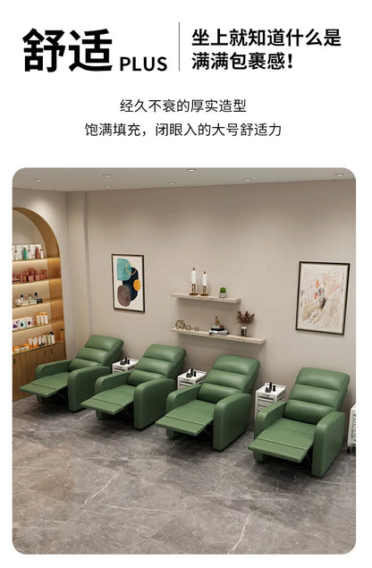 Lazy Multi-functional Sofa Beauty Salon Can Lie Flat Sofa Cabin Manicure Eyelash Shop Recliner Foot Bath Electric Sofa Chair