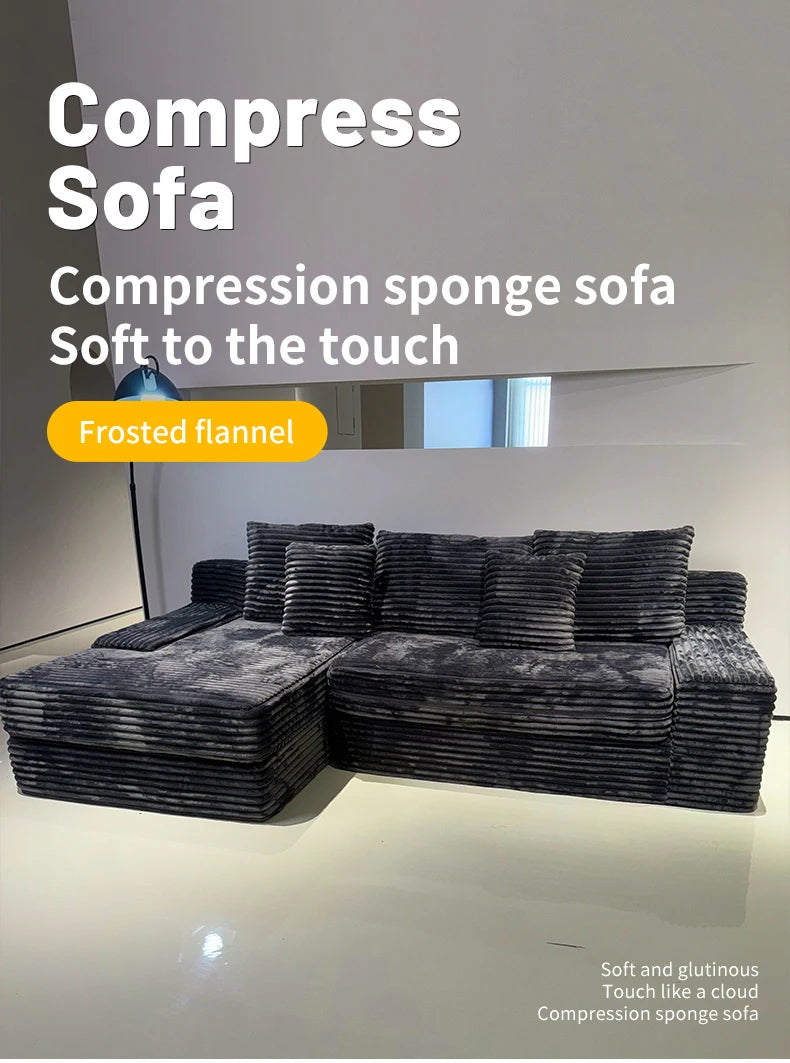Family Minimalist Compression Sofa Luxury Sectional Italian Multifunctional Compression Sofa Relaxing Recliner Divano Furniture