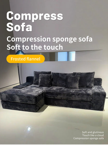 Family Minimalist Compression Sofa Luxury Sectional Italian Multifunctional Compression Sofa Relaxing Recliner Divano Furniture