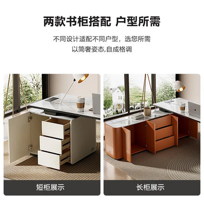 Italian minimalist rock slab office table study table Computer desk Room desks office desks and workstations studio desk