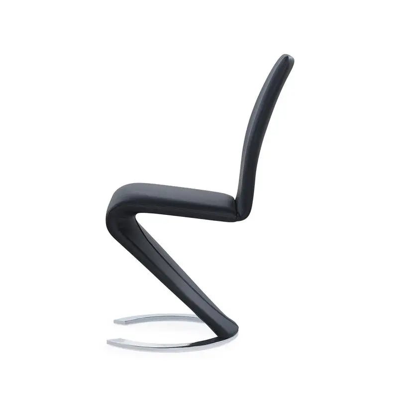 Set of 2 Black Dining Chairs - Marcus Horseshoe Style, Stylish and Modern Design for Your Home or Office Dining Room