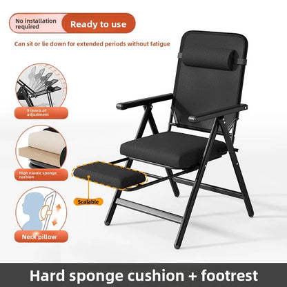 recliner lunch break folding office chair nap can lie down dual-purpose backrest computer chair couch