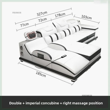 Modern Artificial Leather Living Room Sofa Combination Luxury Chaise Longue High-end Sofas Living Room Furniture