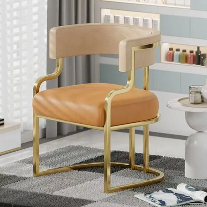 Modern Light Luxury Accent Chair Premium Dining Chair for Salon Reception Office Conference Hotel Lounge Makeup Nail Studio