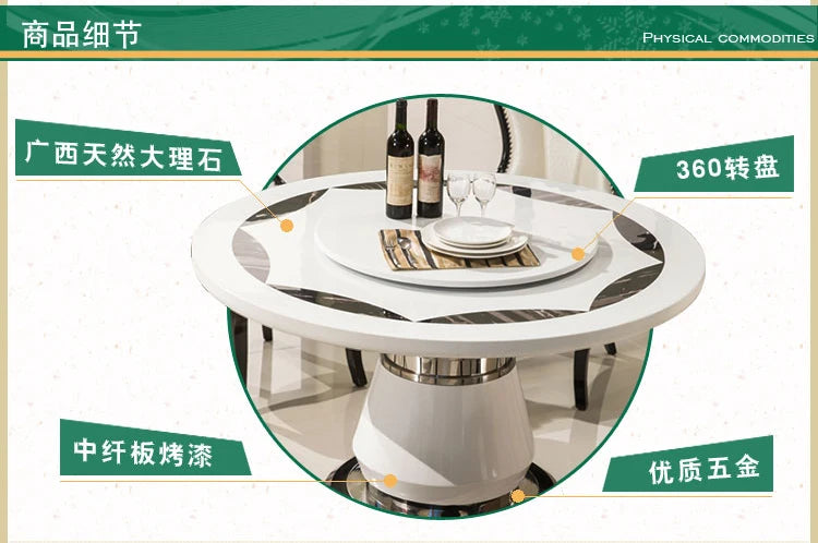Side Round Dining Table Console Center Luxury Lounge Portable Dining Table Service Bistro Mesas De Jantar Living Room Furniture