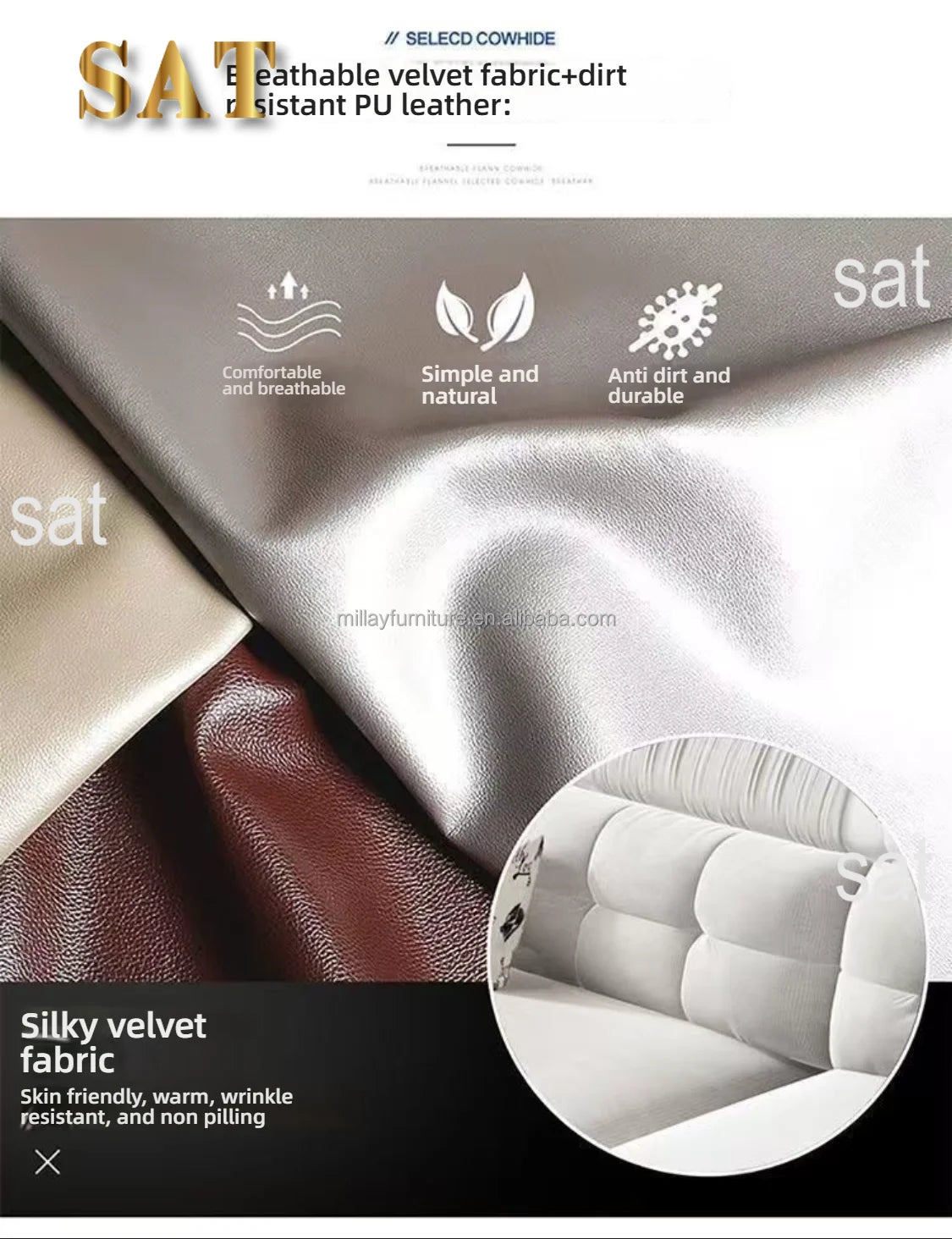 Hot Sales 2025 Custom Modern Luxury Fabric Reclining Massage Furniture Set Multifunctional Three Seat For Hotel Villa Fabric App