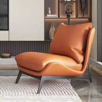 Comfortable Single Sofa Chair for Balcony or Living Room Lazy Sofa Lounge Chair for Bedroom or Reading Upholstered Accent Chair