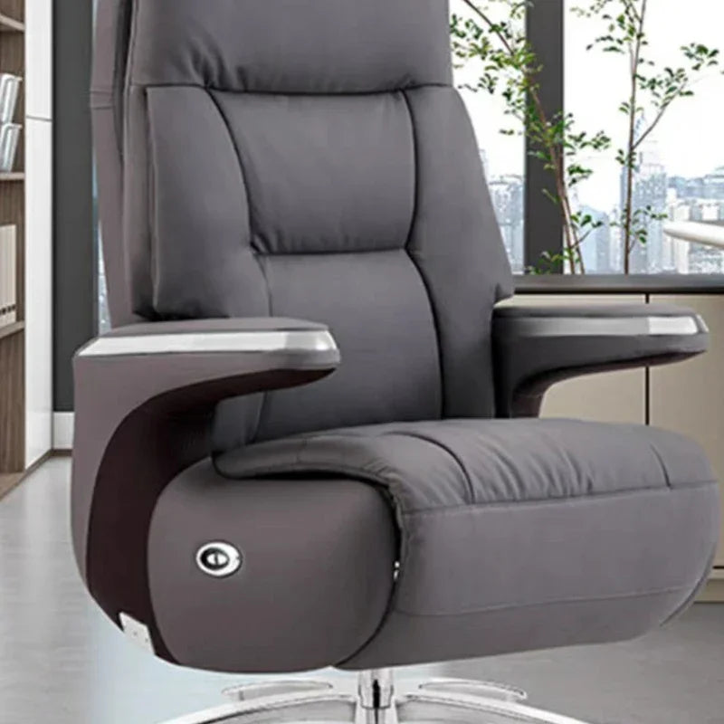 Bedroom Leather Office Chair Rolling Vanity Study Swivel Luxury Chair Accent Recliner Sillas De Escritorio Salon Furniture