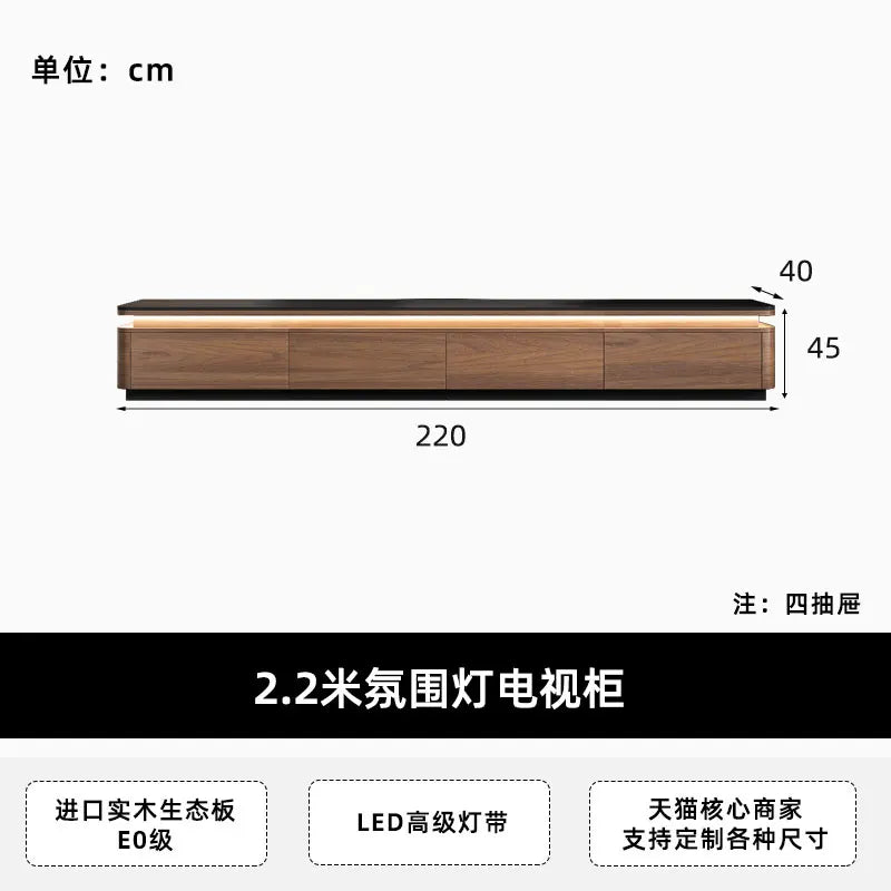 JC Storage Retro Design Tv Stand Coffee Table Lights Minimalist Floor Tv Stands Home Universal Mueble Para Televisor Furniture