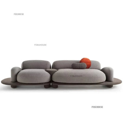Italian Fabric Living Room Sofa Design Pebble Sofa Bed Modern Creative Recliner Corner Sofa Bed European Home Furniture