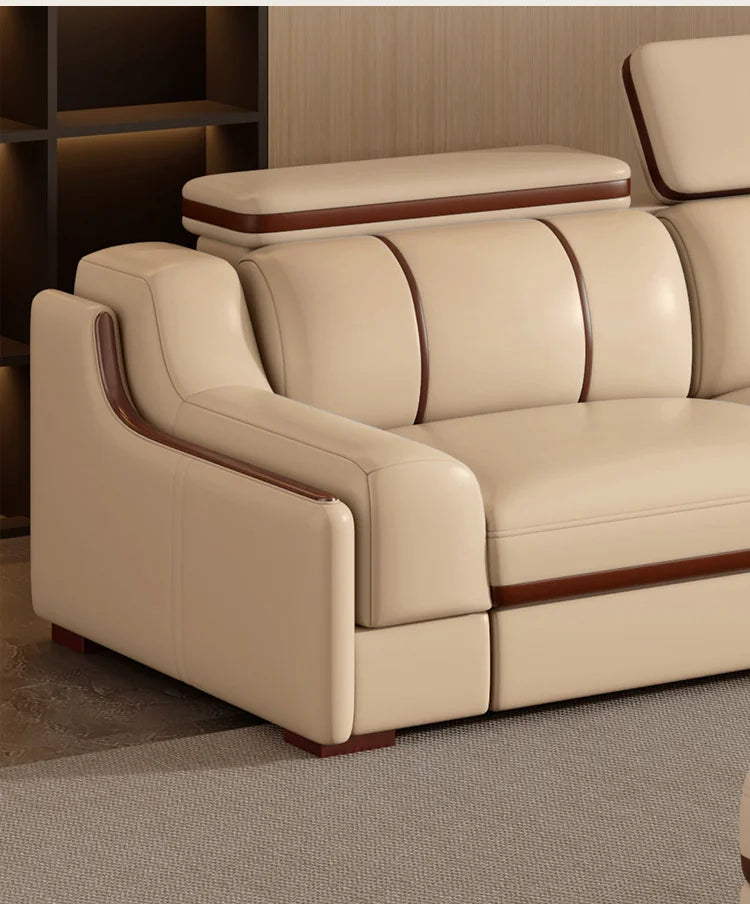Leather Design Sofa Storage High Quality Comfortable Romantic Leisure Sofa Corner Leisure Multifunctional Sillon Cama Furniture