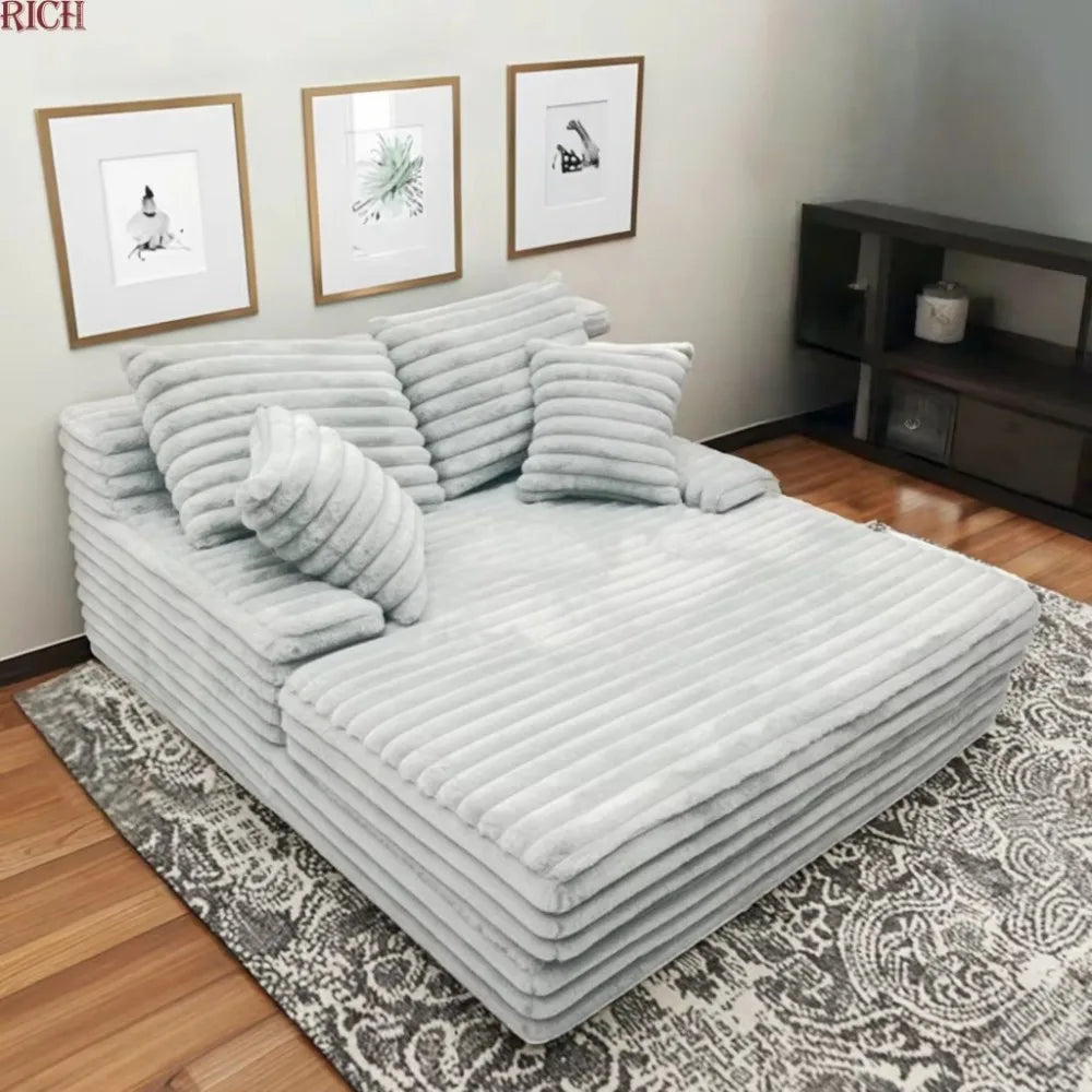 Fluffy Fabric Modular Compression Foam Combination Compression Sofa Sofa Set Home Apartment Furniture Living Room Vacuum Bag