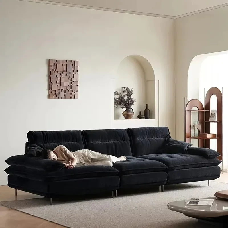 Replica Large European Sofa Elegant Reclinavel Lit Pliable Design Sofa Recliner Nordic Postmodern Lounge Modern Muebles Muebles