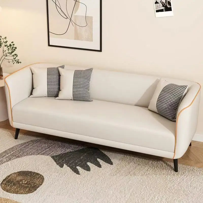 Italian light luxury cat claw cloth sofa small apartment living room double rental room bedroom apartment simple modern large so