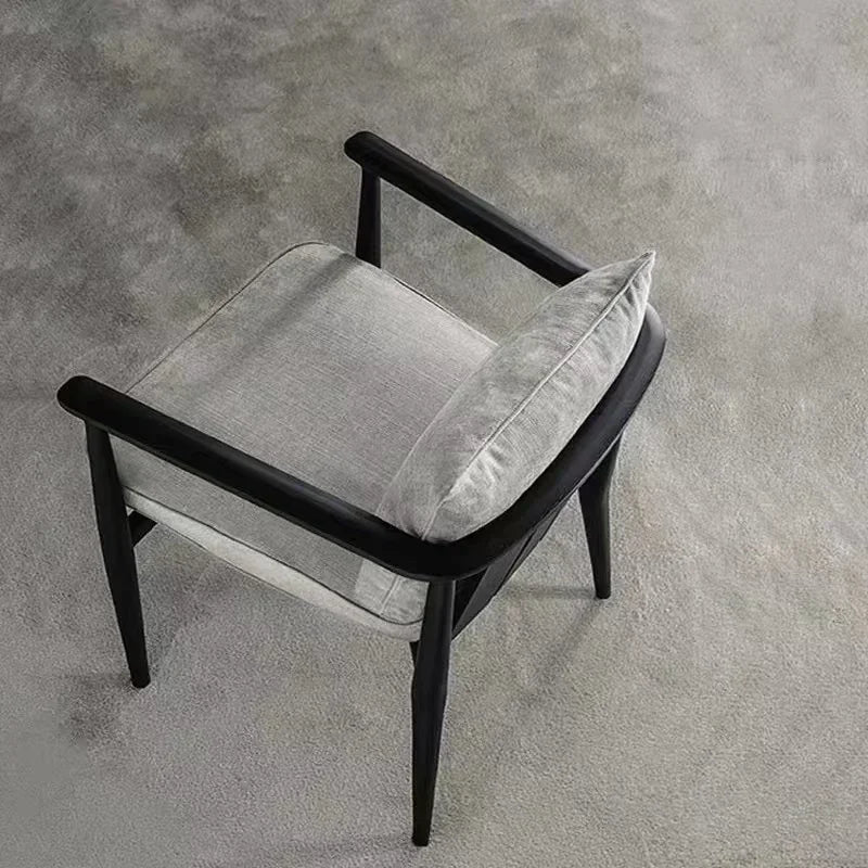 New Chinese Style Nordic Single-Seat Sofa Chair Post-Modern Minimalist Dining Chair Leisure Chair Conference