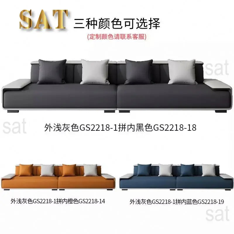 / Customizable Modern Concise Style Office Reception Waiting Sofa Set Leather Reclining Sofa