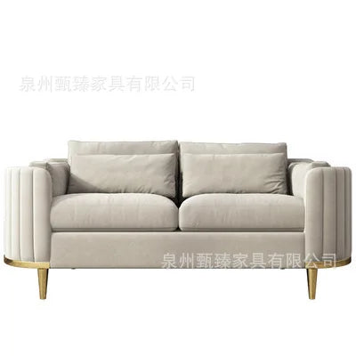 Light luxury fabric sofa simple modern large apartment living room coffee table combination