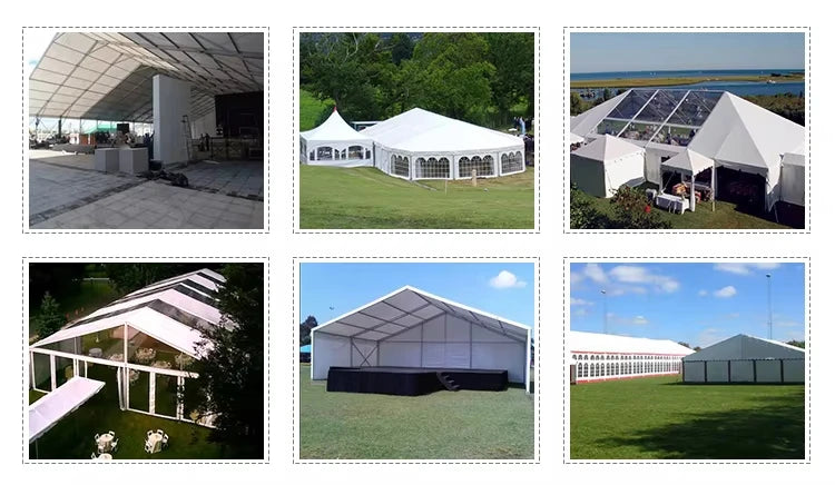Luxury Aluminum Frame Event Tent Clear Roof Outdoor Wedding Party Marquee Tent For Garden Banquet Restaurant Hotel Resort