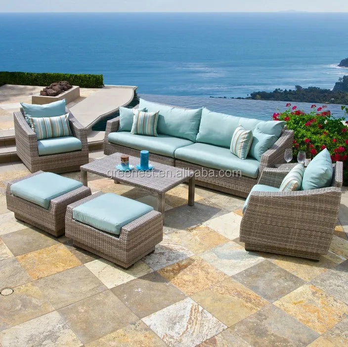 Cheap Leisure Outdoor Rattan Furniture Modern Sofa Set