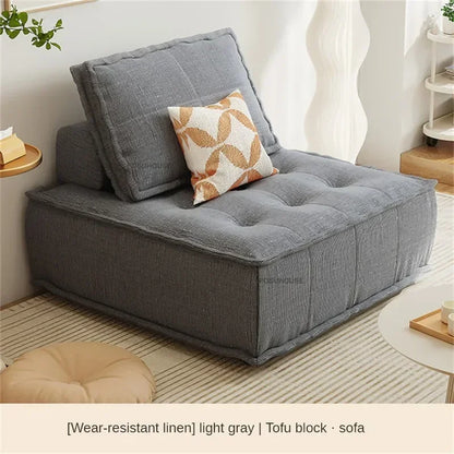 Nordic Curved Living Room Sofas Home Living Room Furniture Reception Lounge Area Back Sofa Bed Creative Fabric Cashew Lazy Sofa