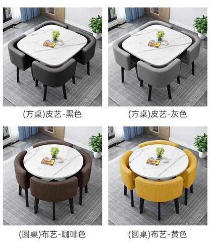Simple square negotiation table and chair combination store, shop