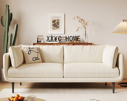 Latex Vintage Cat Scratch Cloth Fabric Sofa Small Apartment Living Room Removable and Washable Complete Set