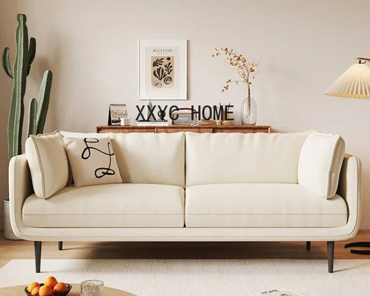 Latex Vintage Cat Scratch Cloth Fabric Sofa Small Apartment Living Room Removable and Washable Complete Set