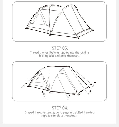 Naturehike 8-10 Person Tent Kota Cloud Casual Tent Outdoor Camping Hiking Travel Gazebo Tents Big Space Waterproof Breathable
